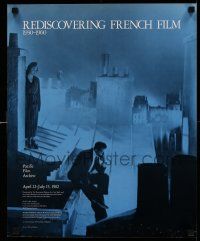 7w148 REDISCOVERING FRENCH FILM 1930-1960 17x21 film festival poster '82 La Nuit Fantastique!