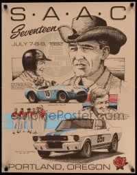 7w243 SAAC SEVENTEEN 22x28 special '92 Shelby American Automobile Society convention, Tom Honegger