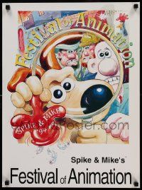 7w151 SPIKE & MIKE'S FESTIVAL OF ANIMATION 18x24 film festival poster '94 Wallace and Gromit