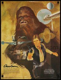 7w253 STAR WARS 18x24 special '77 George Lucas classic sci-fi epic, Nichols, Coca-Cola, 4 of 4!