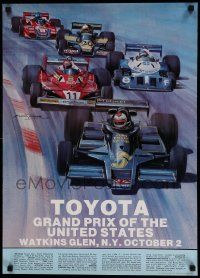 7w265 TOYOTA GRAND PRIX OF THE UNITED STATES 20x28 special '77 artwork by Michael Turner!