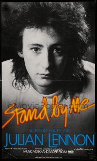 7w359 STAND BY ME: A PORTRAIT OF JULIAN LENNON 14x23 video poster '85 cool close-up!