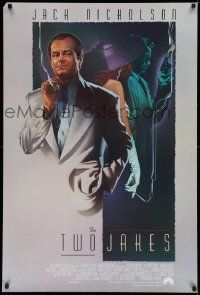 7w969 TWO JAKES int'l 1sh '90 cool art of smoking Jack Nicholson by Rodriguez!