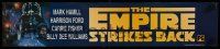 7w184 EMPIRE STRIKES BACK DS mylar banner R97 George Lucas, cool art by Drew Struzan!