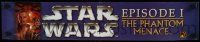 7w228 PHANTOM MENACE DS mylar banner '99 George Lucas, Star Wars Episode I, art by Drew Struzan