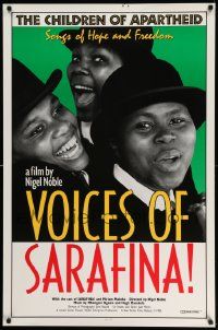 7w979 VOICES OF SARAFINA 1sh '88 Apartheid, songs of hope and freedom!
