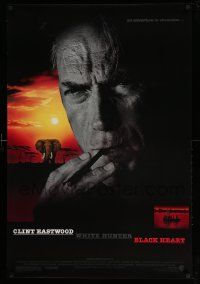 7w988 WHITE HUNTER, BLACK HEART 1sh '90 Clint Eastwood as director John Huston in Africa!