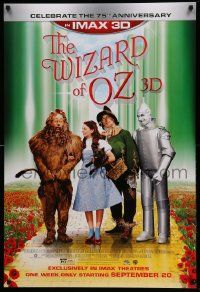 7w991 WIZARD OF OZ advance DS 1sh R13 Victor Fleming, Judy Garland all-time classic, rated PG!