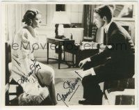 7x1169 AFTER THE THIN MAN signed 8x10 REPRO still '80s by BOTH Myrna Loy AND James Stewart!