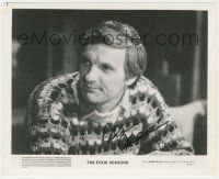 7x1172 ALAN ALDA signed 8x10 REPRO still '80s great c/u wearing sweater from The Four Seasons!