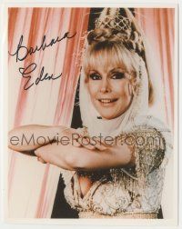 7x1046 BARBARA EDEN signed color 8x10 REPRO still '80s crossing arms as genie, I Dream of Jeannie!