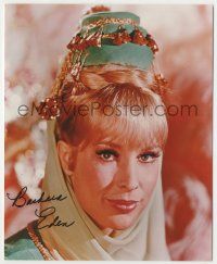 7x1047 BARBARA EDEN signed color 8x10 REPRO still '80s super close up from I Dream of Jeannie!