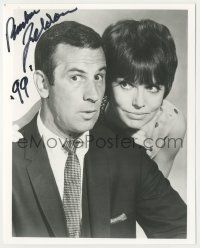 7x1186 BARBARA FELDON signed 8x10 REPRO still '99 as Agent 99 with Don Adams from TV's Get Smart!