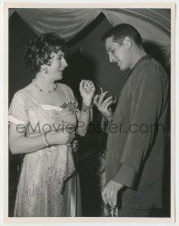 7x0706 CAT ON A HOT TIN ROOF signed deluxe 8x10.25 still '58 by BOTH Paul Newman AND Judith Anderson