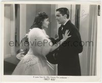 7x0717 DAY-TIME WIFE signed 8x10 still '39 by BOTH 15 year-old Linda Darnell AND Tyrone Power!