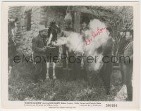 7x0726 DON 'RED' BARRY signed 8x10.25 still '50 c/u shooting guns at bad guys in Border Rangers!