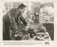7x0728 DOROTHY MCGUIRE signed TV 8.25x10 still R50s close up with Robert Young in Claudia & David!