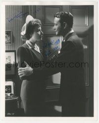 7x0736 FINGERS AT THE WINDOW signed deluxe 8x10 still '42 by BOTH Laraine Day AND Lew Ayres!