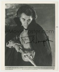 7x0739 FRANK LANGELLA signed 8.25x9.75 still '79 by Frank Langella, great close up as Count Dracula!