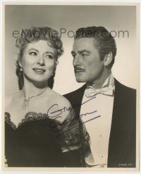 7x0751 GREER GARSON signed 8x9.75 still '49 great portrait with Errol Flynn in That Forsyte Woman!