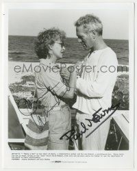 7x0756 HARRY & SON signed 8x10.25 still '84 by BOTH Paul Newman AND Joanne Woodward, by the ocean!