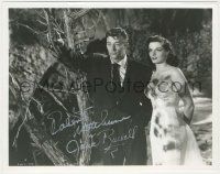 7x1254 HIS KIND OF WOMAN signed 8x10.25 REPRO still '51 by BOTH Robert Mitchum AND Jane Russell!
