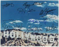 7x1086 HOLLYWOOD SIGN signed color 8x10 REPRO still '80s by TEN star over the iconic landmark