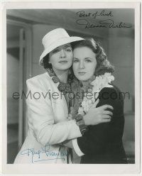 7x0763 IT'S A DATE signed 8.25x10 still '60s by BOTH Kay Francis AND Deanna Durbin!