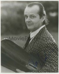 7x1266 JACK NICHOLSON signed 8x10 REPRO still '90s in smoking jacket & tie from Witches of Eastwick!