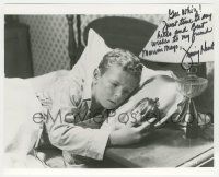 7x1282 JIMMY HUNT signed 8x9.75 REPRO still '80s c/u with alarm clock from Invaders From Mars!