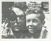 7x1281 JIMMY HUNT signed 8x10 REPRO still '88 great c/u with Leif Erickson in Invaders from Mars!