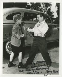 7x1279 JIMMY HUNT signed 8x10 REPRO still '80s clowning around on the set of Invaders From Mars!