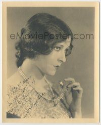 7x0778 JOCELYN LEE signed deluxe 8x10 still '20s c/u of the silent star by William Davis Pearsall!
