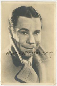 7x0782 JOE E. BROWN signed deluxe 6.25x9.5 still '30s head & shoulders portrait with his mouth shut!