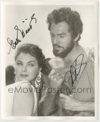 7x0792 JUPITER'S DARLING signed deluxe 8.25x10 still '55 by BOTH Esther Williams AND Howard Keel!