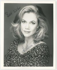 7x1304 KATHLEEN TURNER signed 8x10 REPRO still '90s head & shoulders portrait of the pretty star!