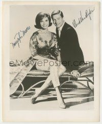 7x0821 MARY TYLER MOORE/DICK VAN DYKE signed 8.25x10 TV still '60s when she appeared on his TV show!