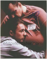 7x1127 MEAT LOAF signed color 8x10 REPRO still '00s best c/u hugging Edward Norton from Fight Club!