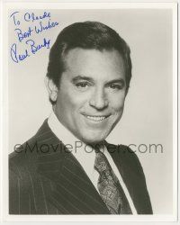 7x0644 PAUL BURKE signed 8x10 publicity still '80s head & shoulders smiling portrait in suit & tie!