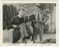 7x0835 RED SKELTON signed 8x10.25 still '43 great close up with Sam Levene from I Dood It!
