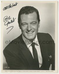 7x0842 ROBERT GOULET signed 8x10 still '64 great head & shoulders portrait of the famous singer!