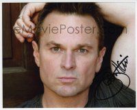 7x1145 SAM HARRIS signed color 8x10 REPRO still '90s super close up, first winner of the Star Search
