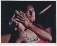 7x1155 SHIRLEY KNIGHT signed color 8x10 REPRO still '80s c/u with Paul Newman in Sweet Bird of Youth