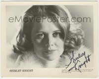 7x0653 SHIRLEY KNIGHT signed 8x10 publicity still '60s head & shoulders portrait wearing fur!