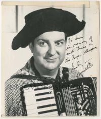 7x1374 SMILEY BURNETTE signed 8.25x9.75 REPRO still '60s the cowboy western sidekick with accordion!