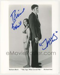 7x0655 RICHARD KIEL signed 8x10 publicity still '77 by Jaws from Spy Who Loved Me, sexy Barbara Bach