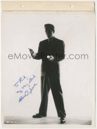 7x0875 WILLIAM CAMPBELL signed 8x11 key book still '55 spooky from Cell 2455 Death Row by Van Pelt!