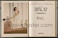7x0152 ELIZABETH TAYLOR signed hardcover book '82 The Screen Greats, her illustrated biography!