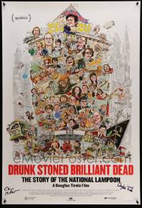 7x0388 DRUNK STONED BRILLIANT DEAD signed 1sh '15 by BOTH Chris Miller AND Douglas Tirola!