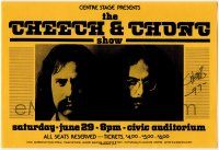 7x0264 TOMMY CHONG signed herald '74 performing with Cheech at the Civic Auditorium in Santa Monica!